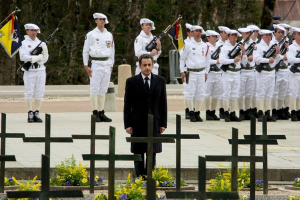 Nicolas Sarkozy, le 8 avril 2010, alors président de la République, s'était rendu sur le plateau des Glières, haut lieu de la Résistance.