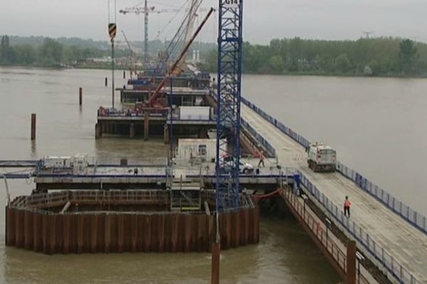 L'un des chantiers les plus spectaculaires de la LGV. 