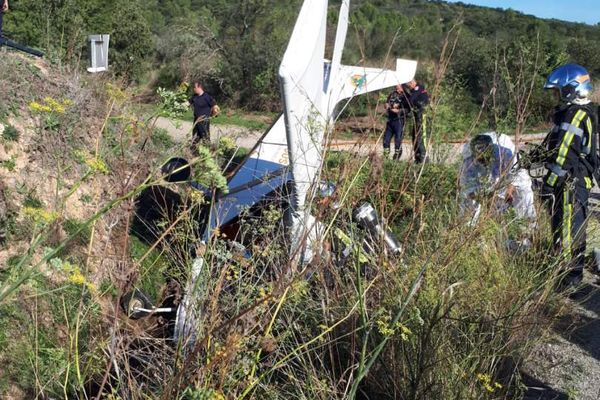 Un accident aérien s'est produit au niveau de l'aérodrome de Nîmes Courbesssac en bordure de la nationale 86.