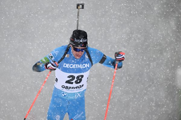 Quentin Fillon-Maillet à Oberhof le 7 janvier 2022