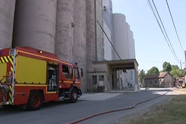 Incendie dans un silo en grains à Breny dans l'Aisne