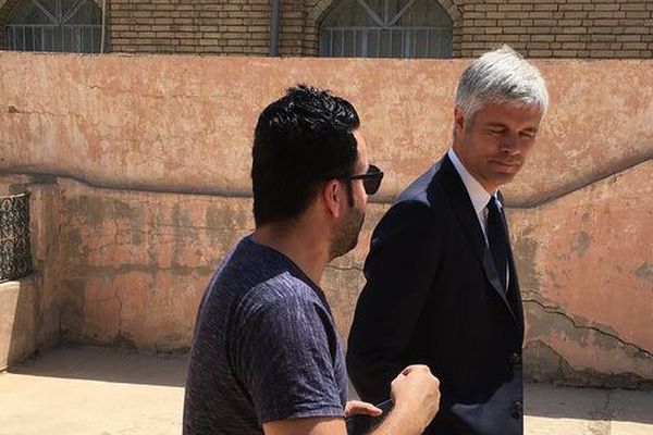 En déplacement pour trois jour en Irak le président de La région Auvergne Rhône Alpes travaille sa stature internationale. 