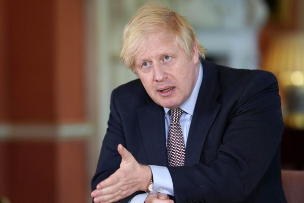 Boris Johnson lors de son intervention télévisée ce dimanche