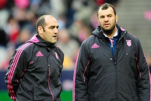 Michael Cheika et Mario Ledesma (à gauche) vont à nouveau collaborer ensemble. L'entraîneur de l'équipe nationale australienne a fait appel à l'Argentin pour régler ses problèmes en mêlée. Les deux hommes étaient tous les deux dans le staff du Stade Français en 2011-2012.