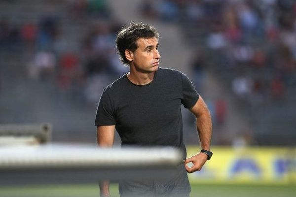 Olivier Dall’Oglio, l'entraîneur du Dijon FCO, club de football de Ligue 2