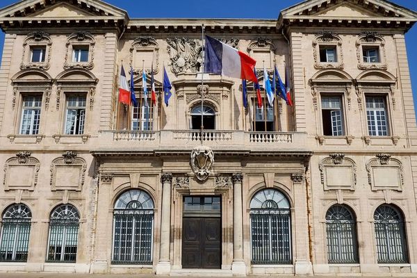 La mairie de Marseille (Bouches-du-Rhône), objet de tous les enjeux des municipales 2020, à l'heure où son maire Jean-Claude Gaudin ne se représente plus. 