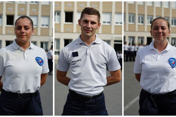 Pauline, Alex et Inès sont élèves à l'école de police de Reims