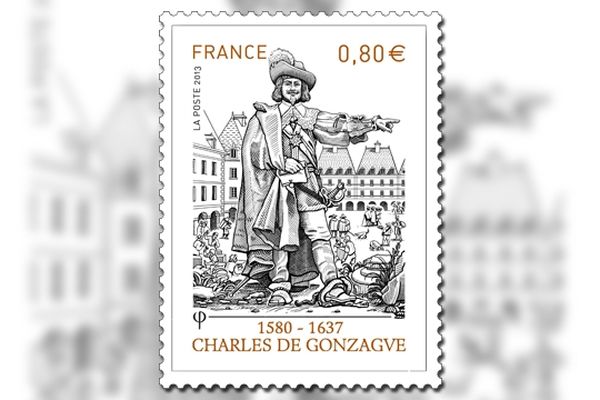Timbre Charles de Gonzague (Charleville-Mézières) - Taille-douce - Emission, le 6 mai 2013.