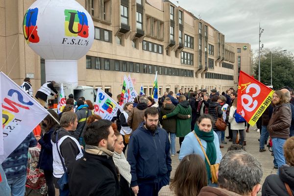 Manifestation des enseignants à Rouen le 6 février