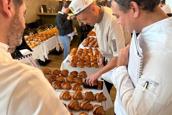 La 5e édition du concours national du Meilleur Croissant au Beurre se tient en ce moment à Montluel dans l'Ain.