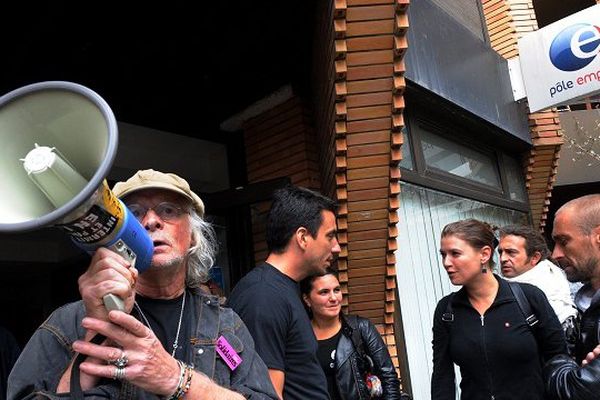 Le 1er octobre 2014, les intermittents occupent une agence Pôle Emploi à Toulouse