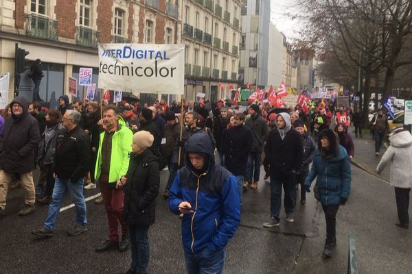 Un cortège moins dense à Rennes pour cette troisième journée de mobilisation contre la réforme des retraites