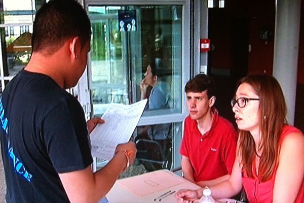 Ce matin à Orléans, après l'annonce des résultats.