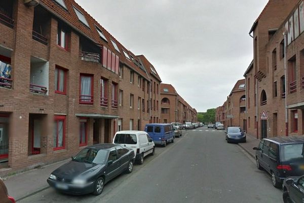 Rue Archimède à Roubaix, dans le quartier de l'Alma