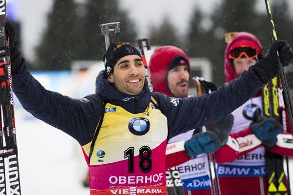 Le Catalan Martin Fourcade remporte la 4e étape de la Coupe du Monde de Biathlon ce 5 janvier 2018 en Allemagne