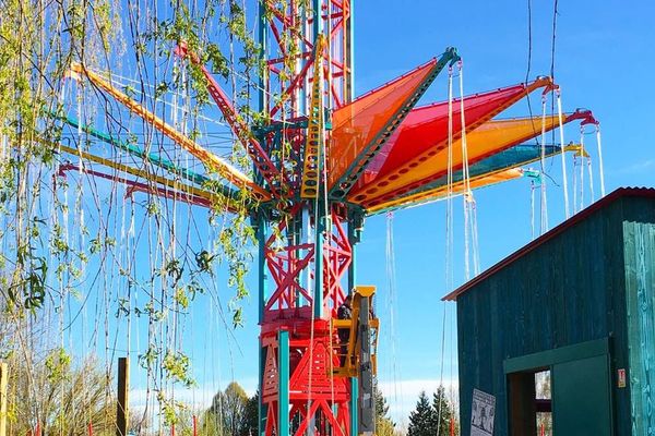 Ci-dessus, l'une des trois nouvelles attraction du parc Walibi.