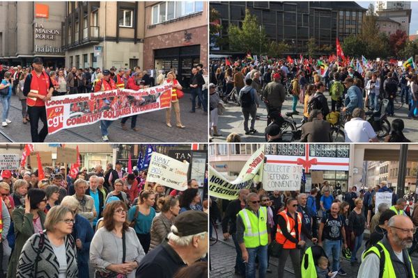 Manifestation mardi 9 octobre dans les rues de Strasbourg