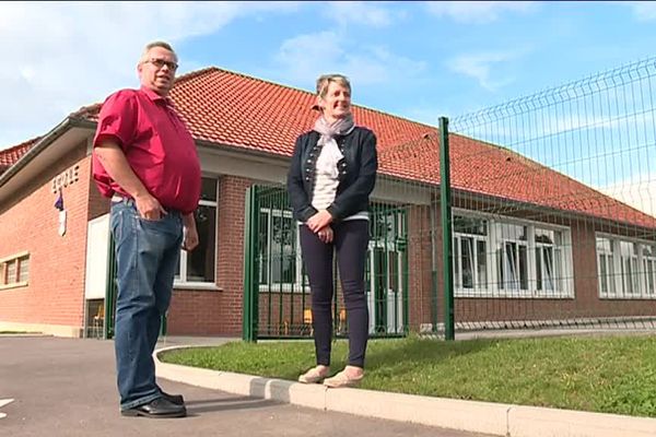 Anthony Pruvost et Nadine Brunet, les maires des communes rattachées à l'école se demandent si les élèves auront un niveau suffisant en arrivant en classe de CP.