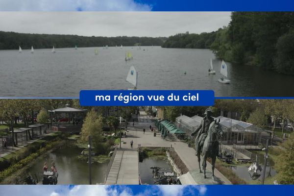 l'Erdre et la place Napoléon à la Roche-sur-Yon