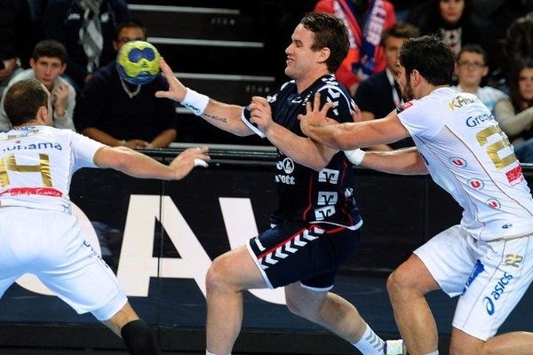 Le danois Thomas Mogensen et Nikola Karabatic