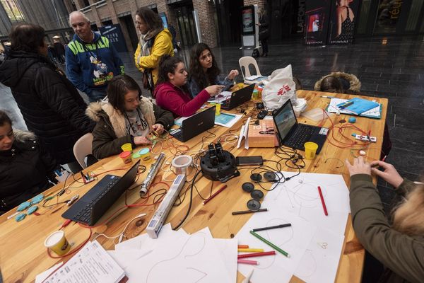 Un atelier lors du dernier forum Numériqu'elles à Euratechnologies (Lille).