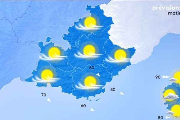 Soleil et nuages d'altitude pour ce dimanche.