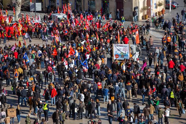 Au plus fort de la mobilisation, environ 25 000 personnes ont manifesté à Montpellier -  31 janvier 2023.