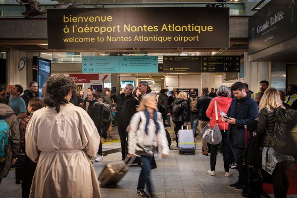 Le trafic aérien est perturbé ce samedi 9 décembre en matinée à l'aéroport de Nantes, à l'atterrissage comme au décollage (photo d'illustration, en octobre 2023).