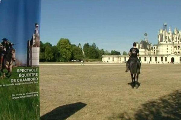 Spectacle équestre à Chambord (Loir-et-Cher)