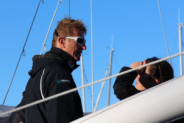 Jean-Pierre Dick avant le départ du Vendée Globe 2016