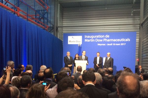 Meymac (19) inauguration de l'usine Martin Dow Pharmaceuticals