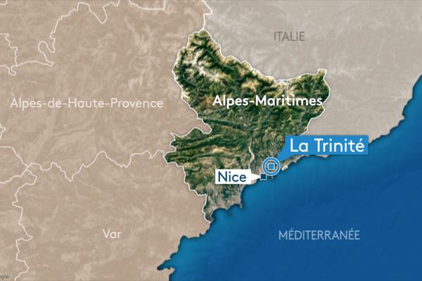 La ville de la Trinité, dans les Alpes-Maritimes.