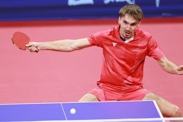 4e joueur français en tennis de table, le Breton Jules Rolland a logiquement été sélectionné par la FFTT comme remplaçant pour les Jeux olympiques de Paris (ici en octobre 2022 aux championnats du monde par équipe de Chengdu en Chine).