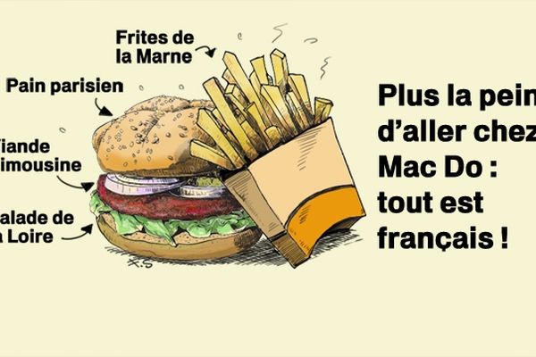 La bouffe française, vu par notre dessinateur François Schmidt.