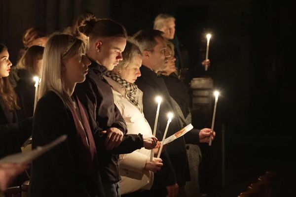 La cérémonie s'est tenue samedi 30 mars au soir en la cathédrale de Reims (Marne).