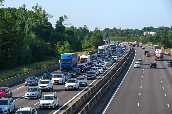 Une autoroute en direction de Valence ce jeudi 8 août 2024 (Illustration).