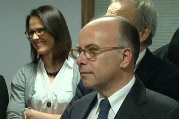 Bernard Cazeneuve, le ministre de l'Intérieur à Beauvais ce vendredi 4 avril 2014