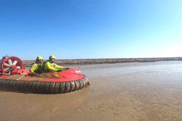 aéroglisseur des pompiers de Vendée