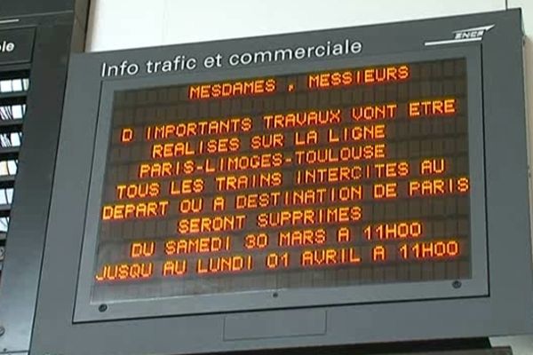 Le trafic des trains va reprendre entre Paris et Limoges