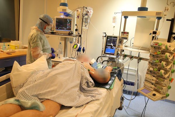 A l'hôpital de Colmar, un patient placé sur le ventre. 