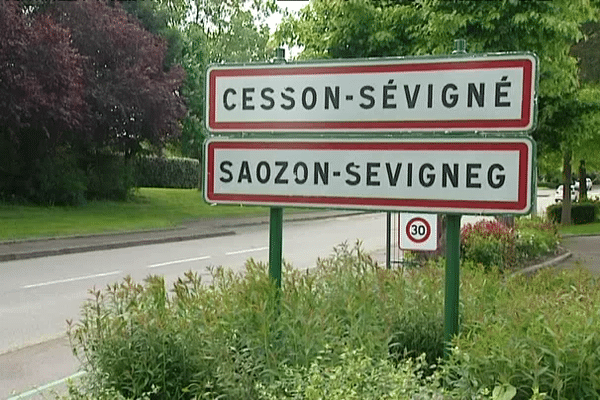 L'entrée, très verte, de Cesson-Sévigné