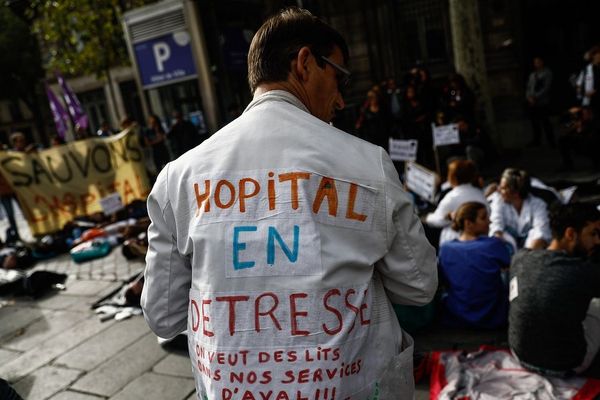 Manifestation du personnel hospitalier à Paris le 26 septembre 2019