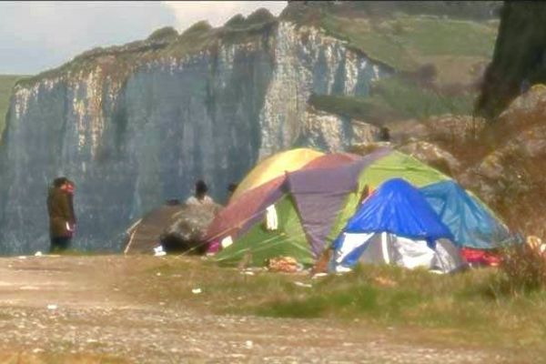 Archive : tentes de migrants à Dieppe