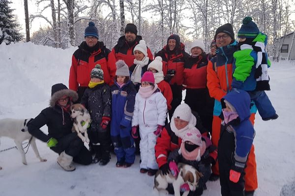 Le groupe de jeunes Lorrains partis en Laponie. 