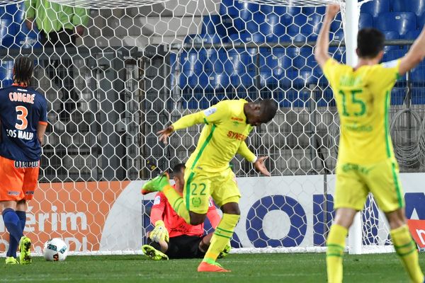 Le FC Nantes  face à Montpellier le 11 mars 2017