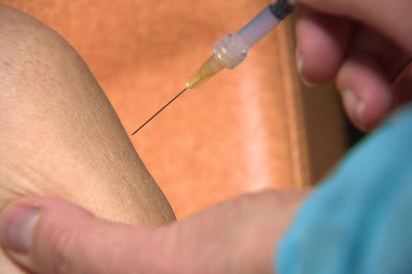 Au centre de vaccination de Bourg-en-Bresse ce vendredi 14 janvier