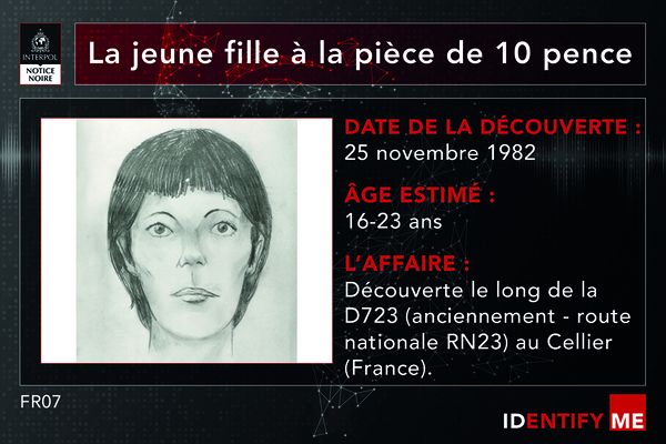 "la jeune fille à la pièce de 10 pence", Interpol