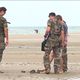 Des démineurs sur la plage de Merville-Franceville (14) en 2018