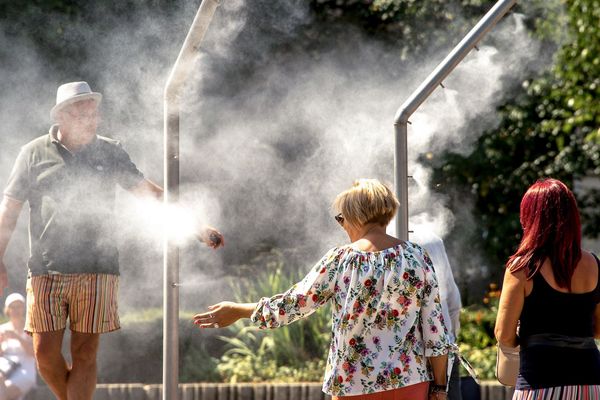 Les brumisateurs géants lillois. Ici en 2018.