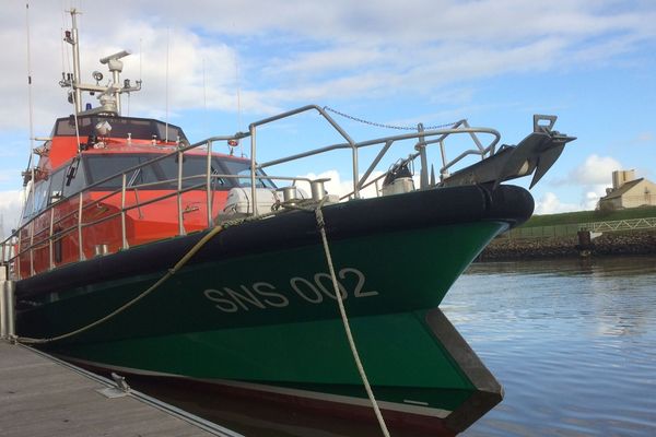 La canot Jacques Joly amarré aux Sables d'Olonne le 29 novembre 2019